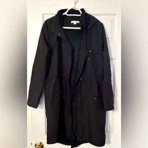 O’Neill Black Mid-Length Rain Jacket - Womens Large